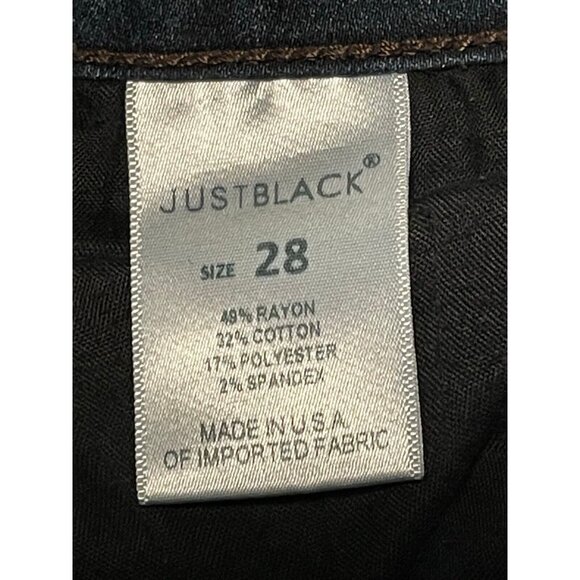 Just Black jeans womens 28 x 28 stretch made in USA SF790AK blue - Picture 6 of 12